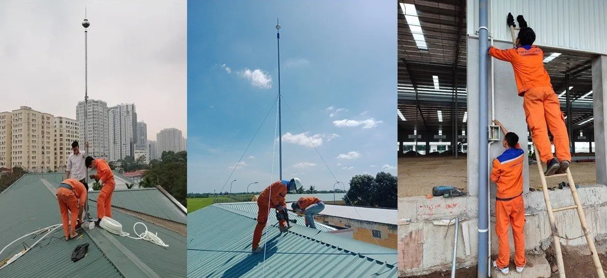 lắp đặt tiếp địa chống sét đà nẵng